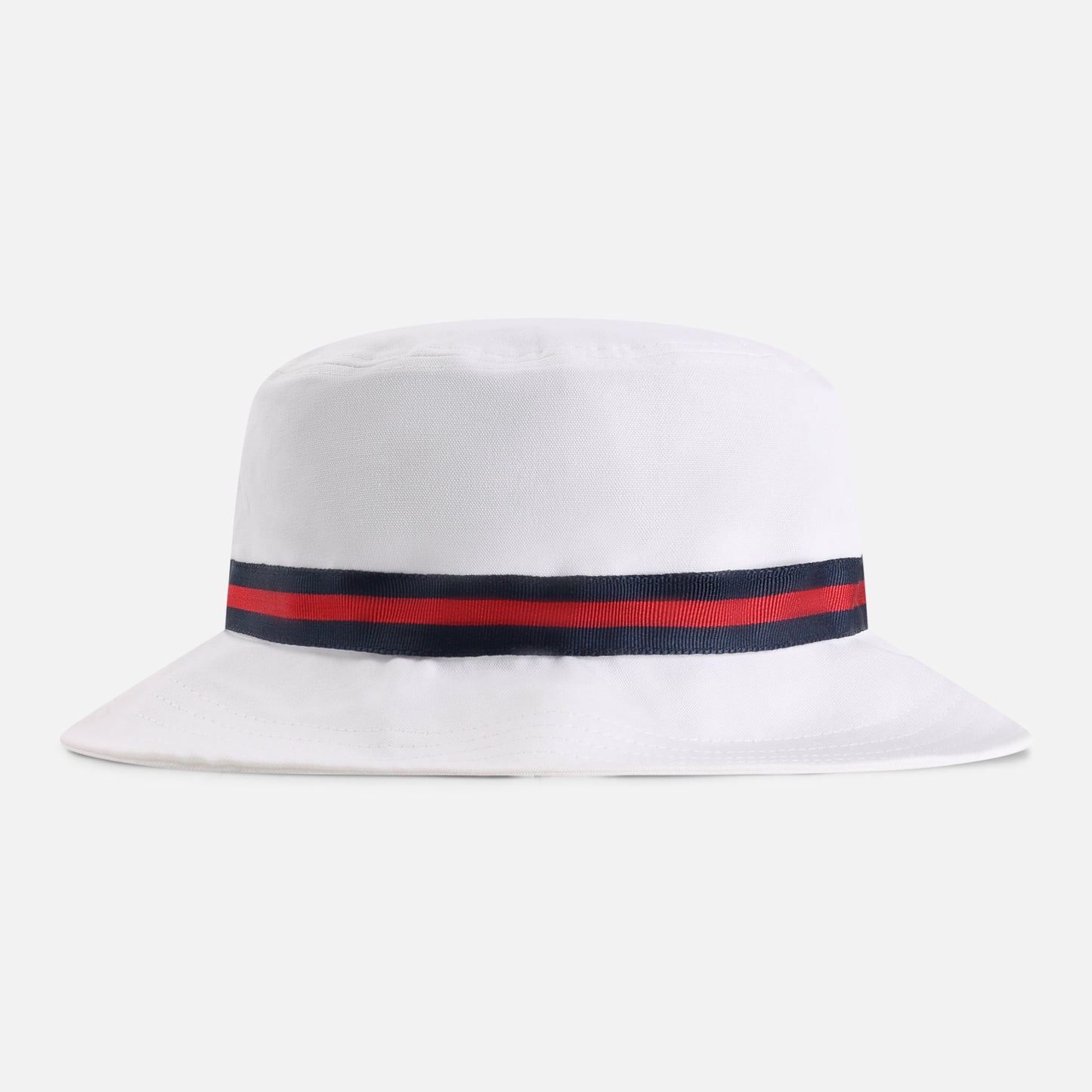 1371-WWN-1 | Color: White w/ Navy / Red / Navy Band