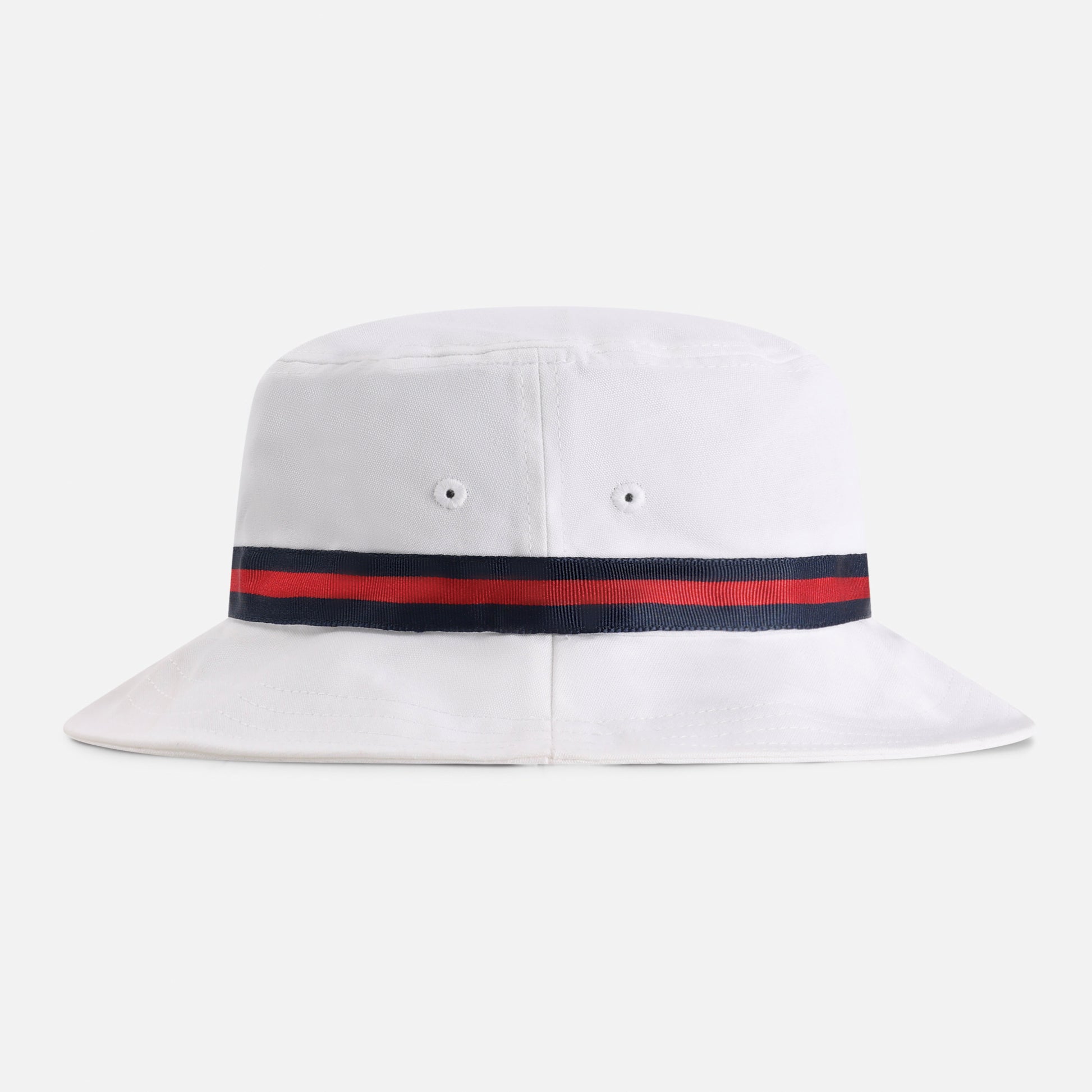 1371-WWN-3 | Color: White w/ Navy / Red / Navy Band