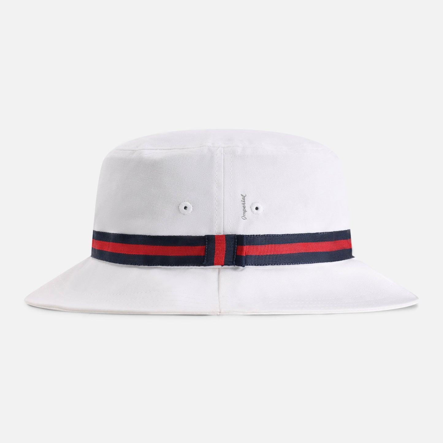 1371-WWN-4 | Color: White w/ Navy / Red / Navy Band
