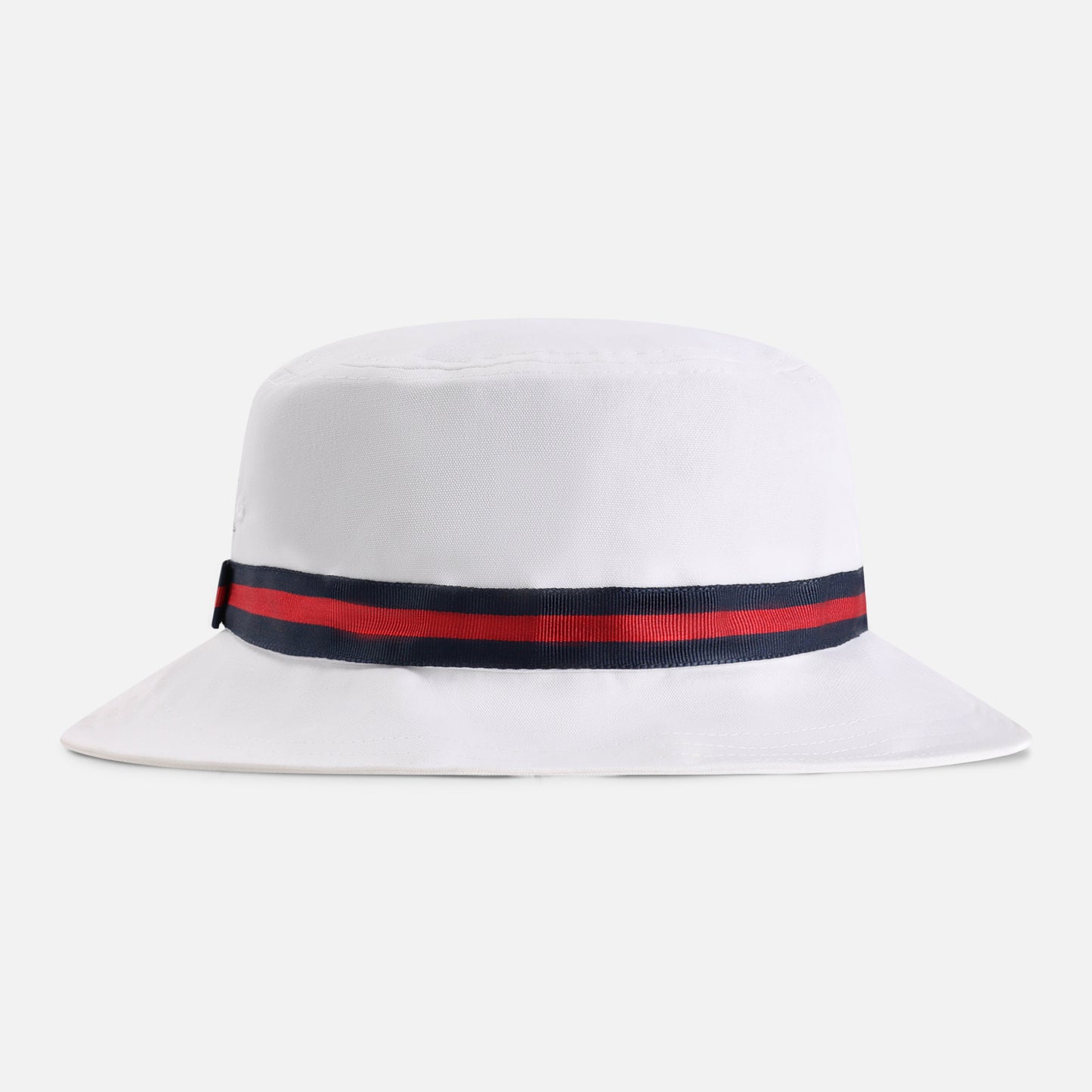 1371-WWN-5 | Color: White w/ Navy / Red / Navy Band