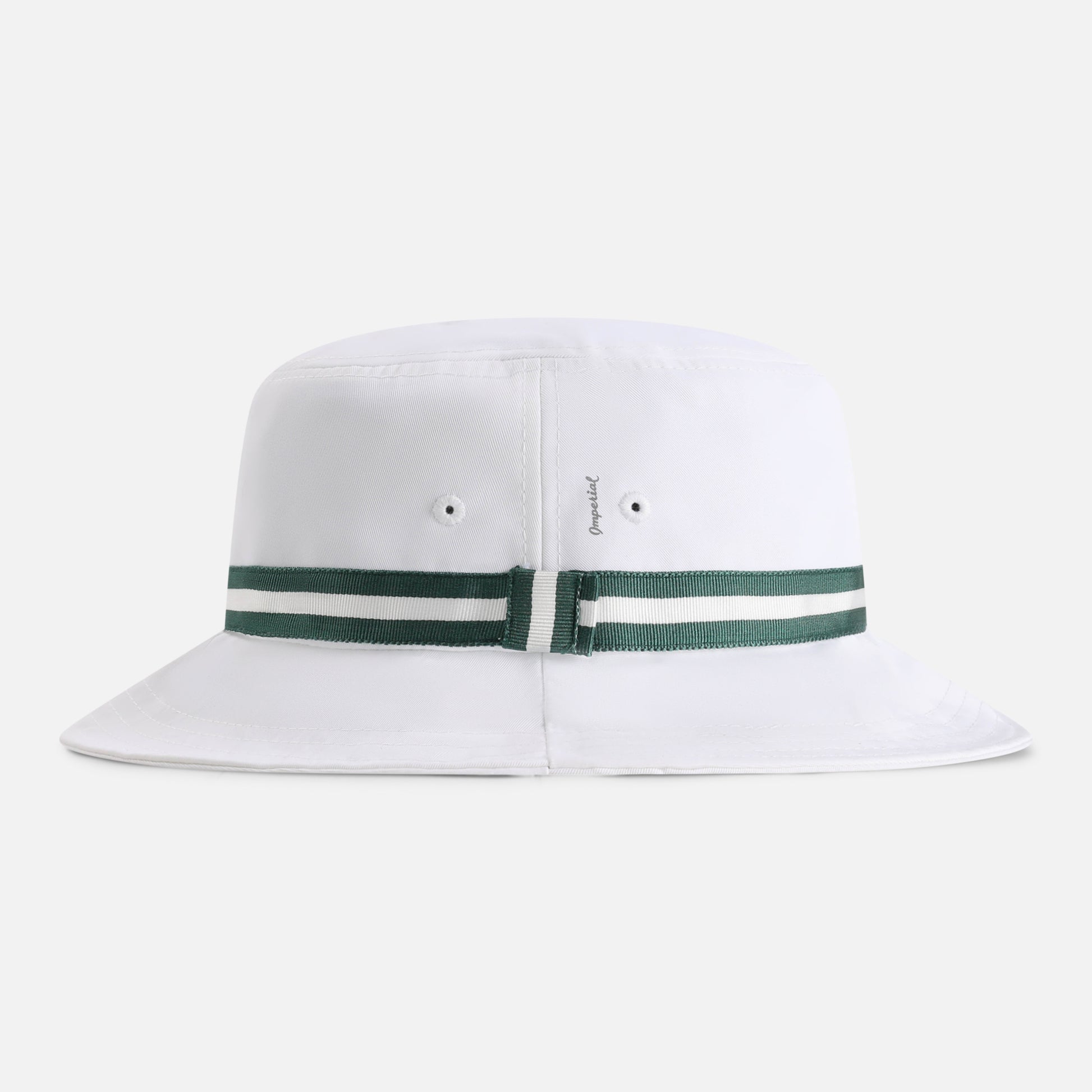 1371P-WWG-4 | Color: White w/ Dark Green / White / Dark Green Band
