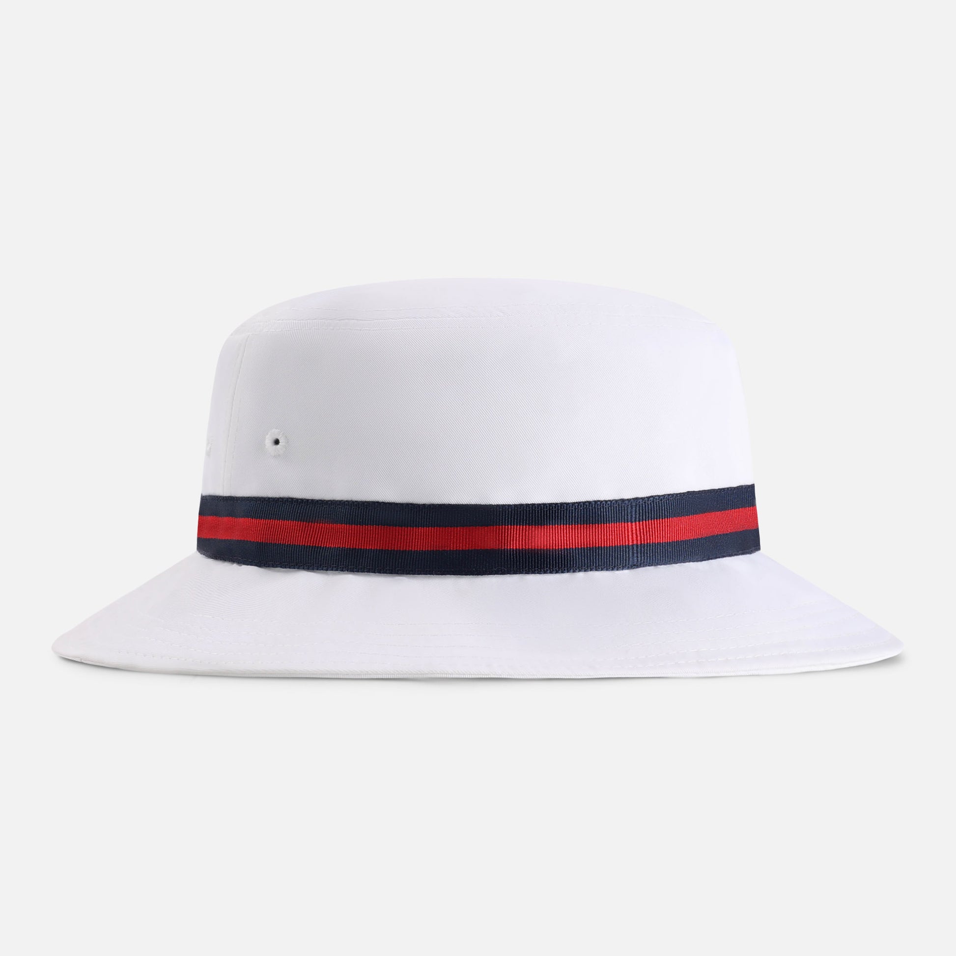 1371P-WWN-2 | Color: White w/ Navy / Red / Navy Band