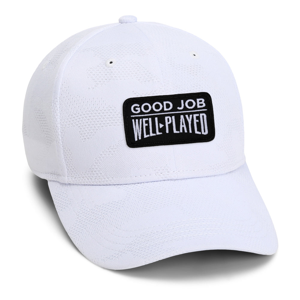The 'Good Job' Tonal Camo Knit Cap front
