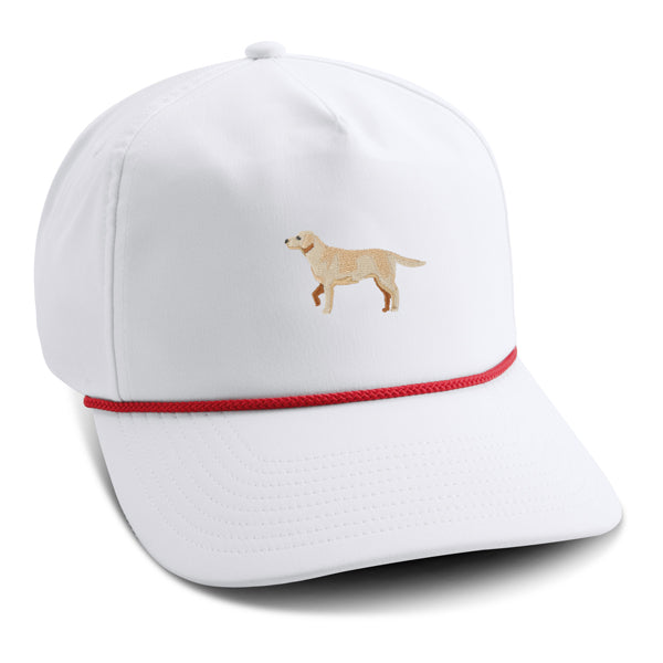 Toby - The Yellow Lab Performance Rope Cap front