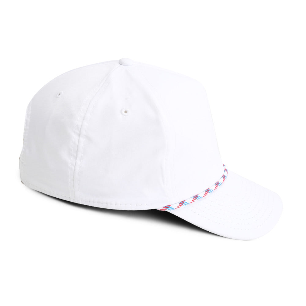 5054-AB9-3 | Color: White w/ Light Blue & Red Rope