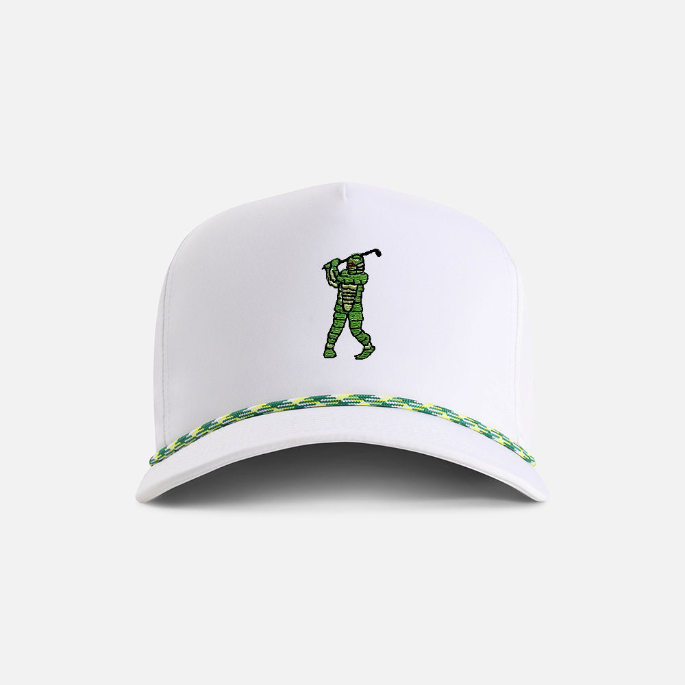 | Color: White w/ Green & Yellow Rope