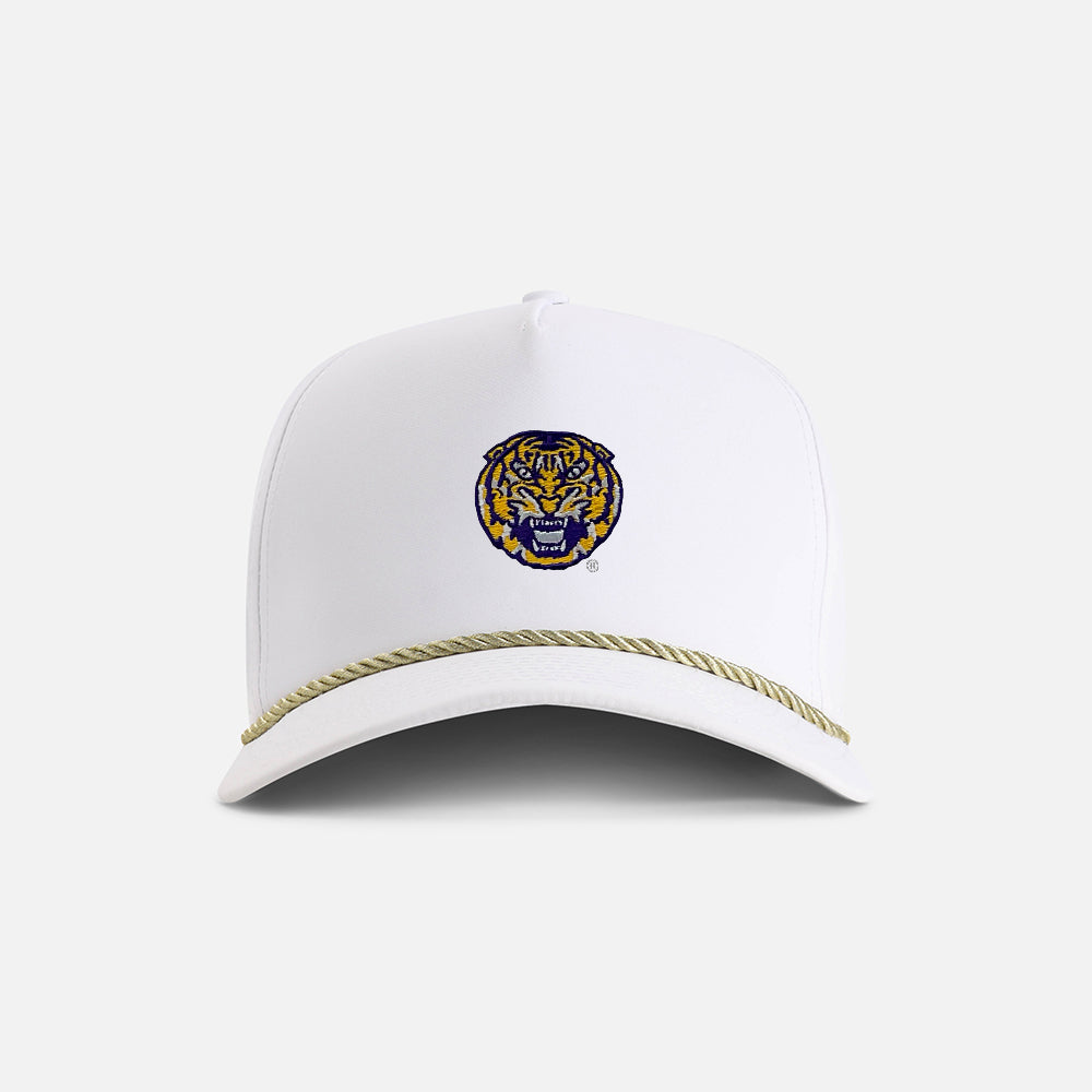 | Color: White w/ Metallic Gold Rope