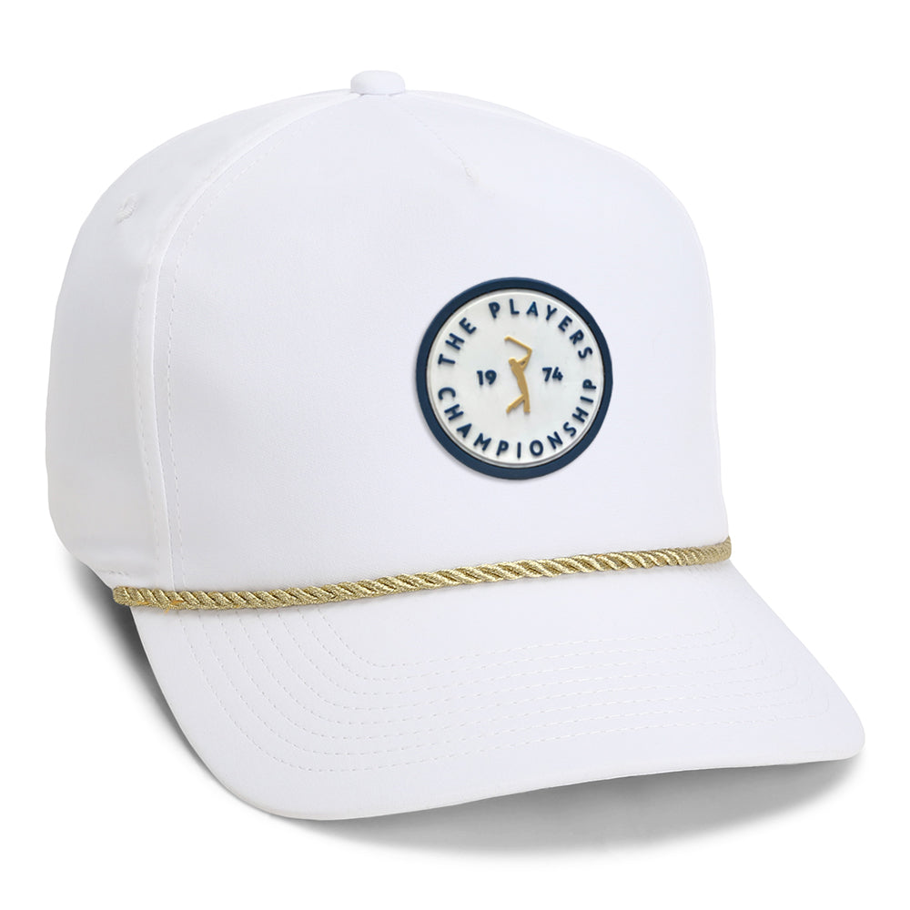 5054-WMB-PPPV603A-1 | Color: White w/ Metallic Gold Rope