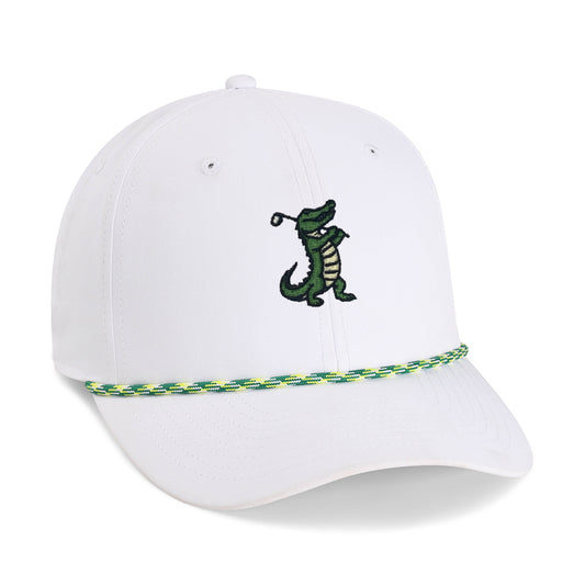 7054-AG9-953090 | White w/ Green & Yellow Rope