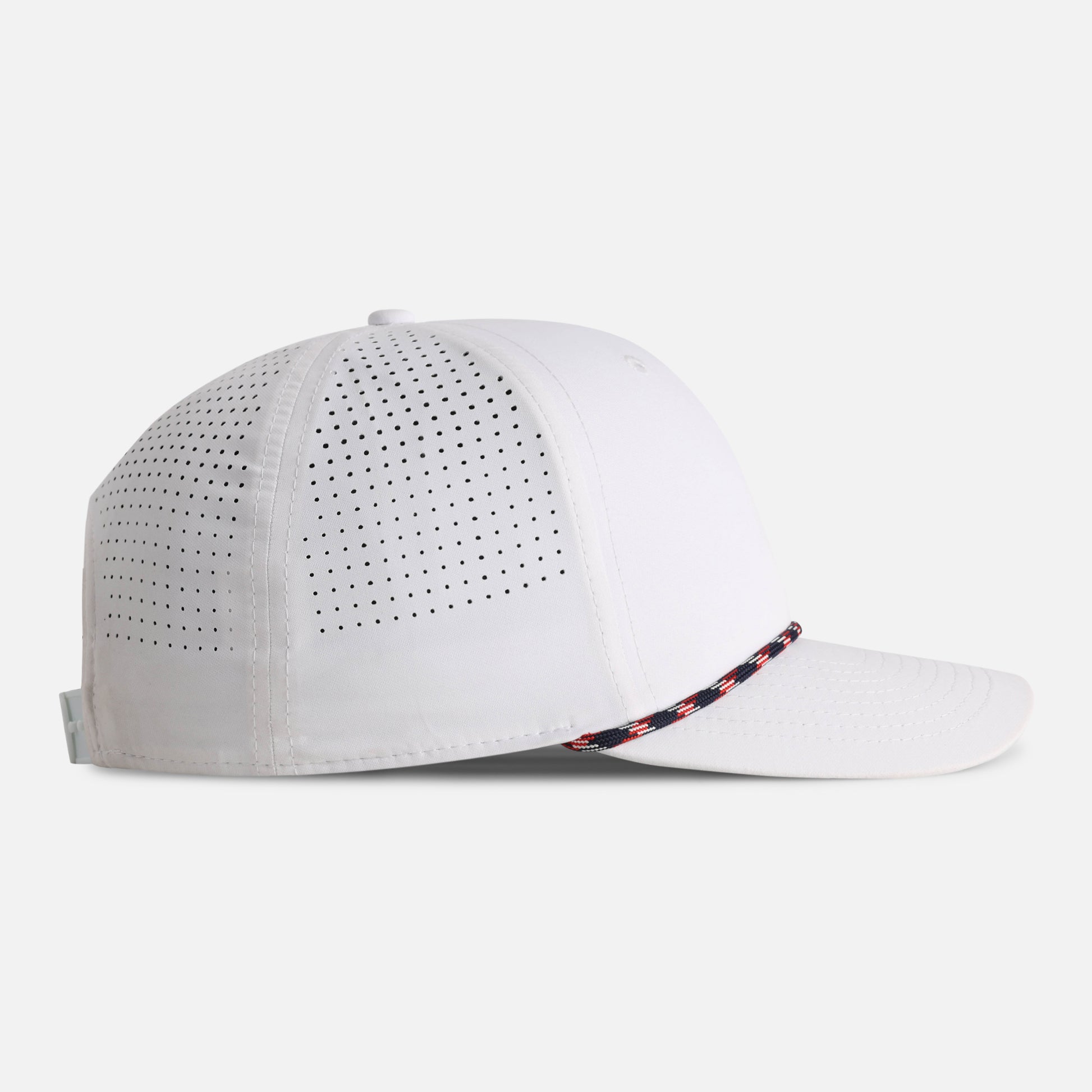 7054P-WNW-3 | Color: White w/ Navy-Red-White Rope