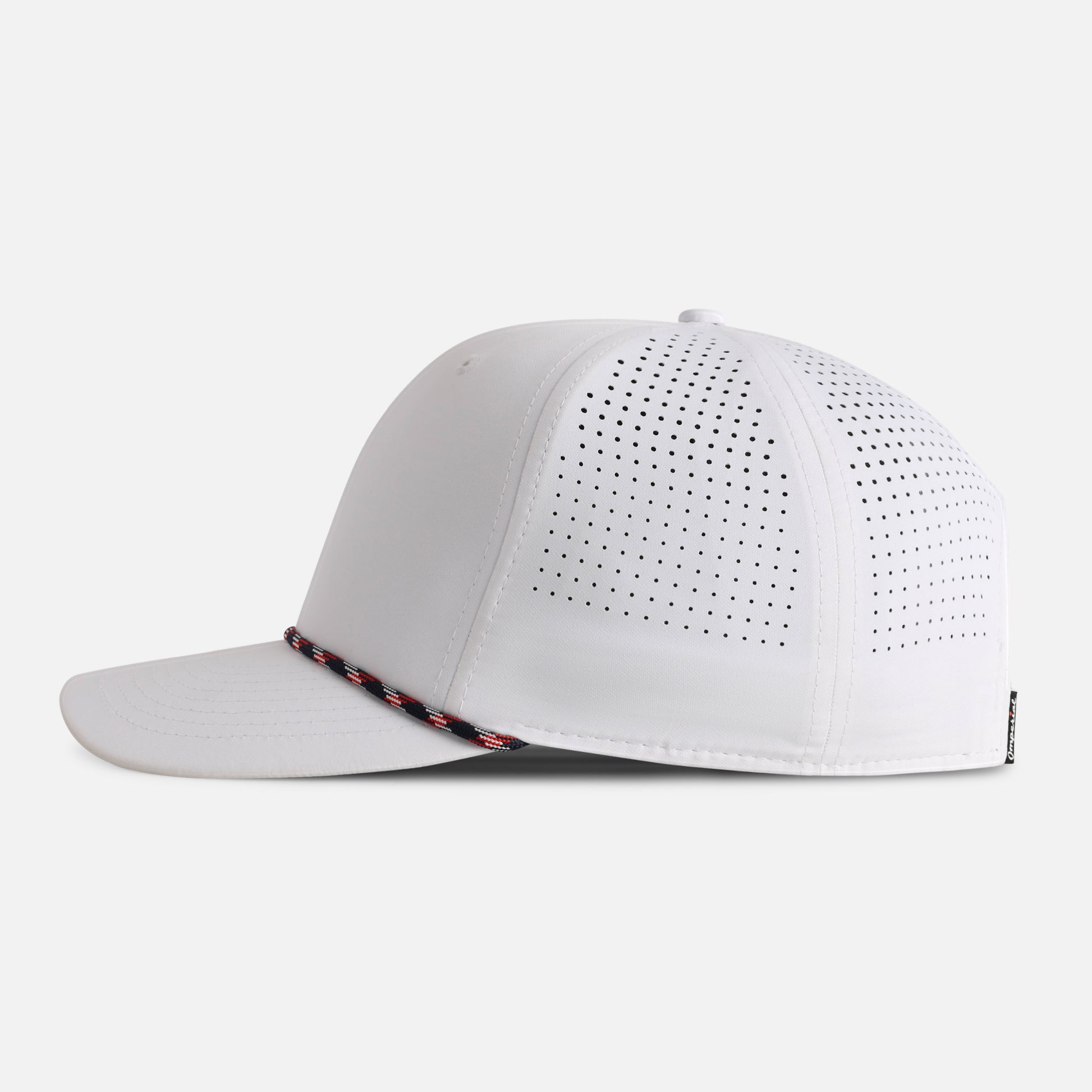 7054P-WNW-4 | Color: White w/ Navy-Red-White Rope