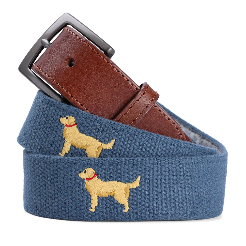 The Golden Retriever Embroidered Imperial Belt