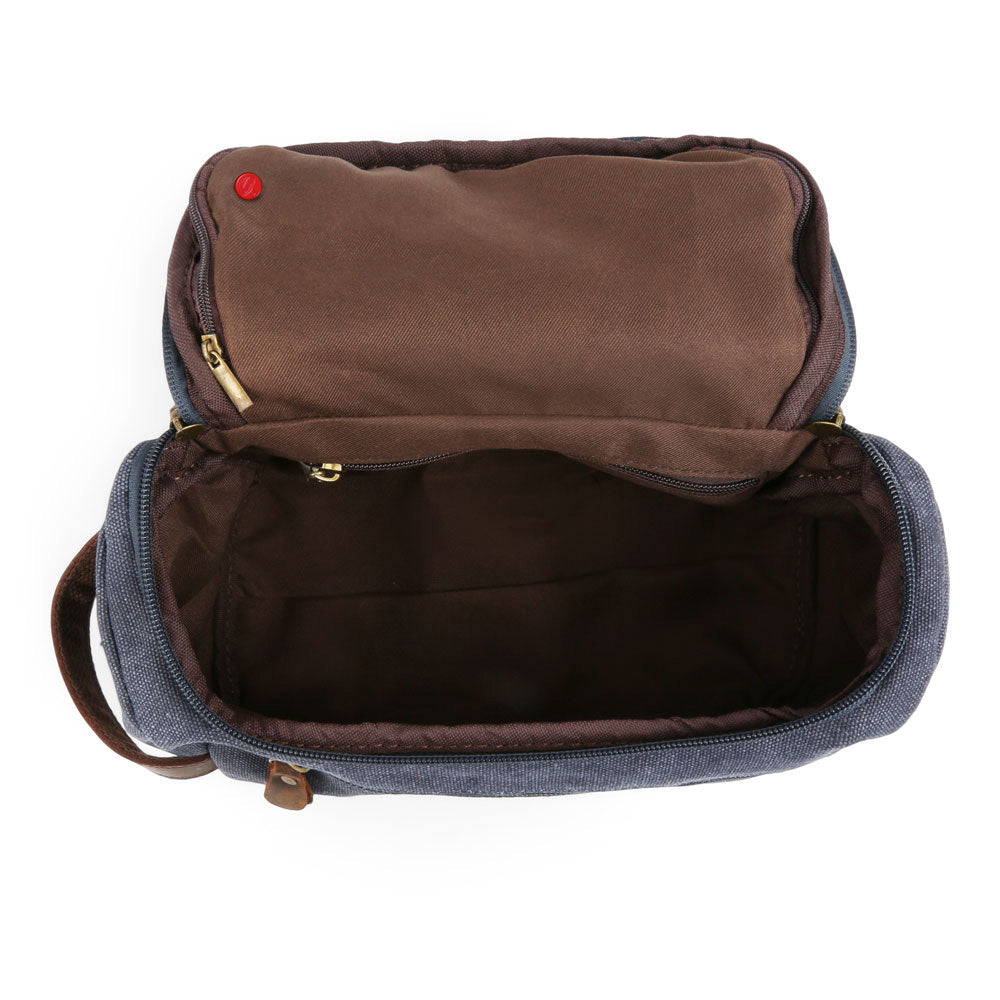 The Layover Canvas and Leather Dopp Kit