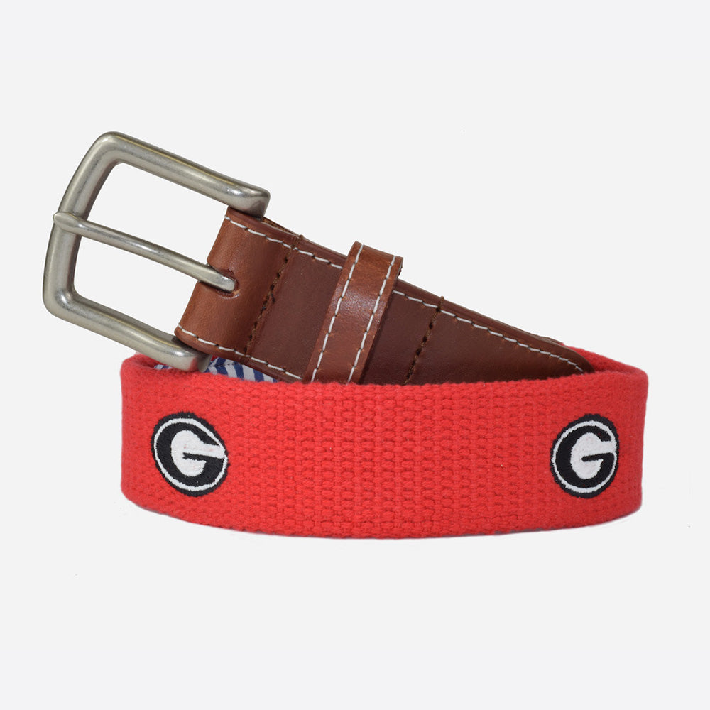 Peter_Millar_University_of_Georgia_Bulldogs_belt_red-Peter-Millar-Belt | Color:Red
