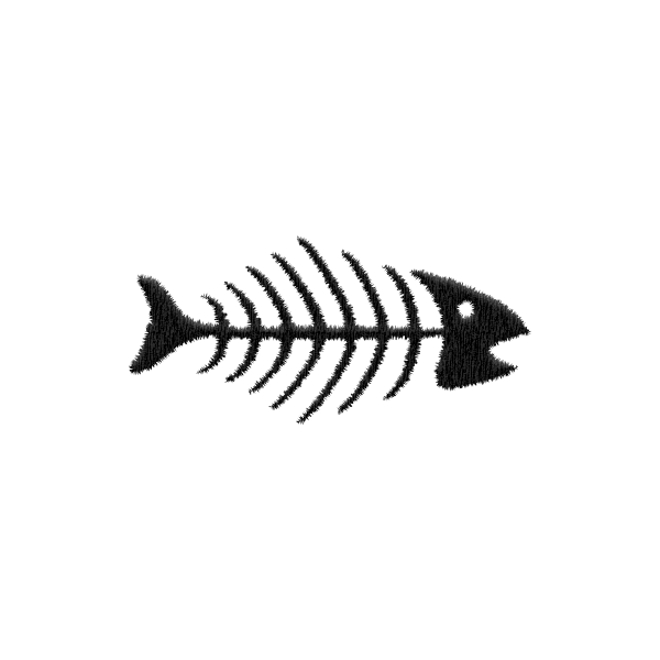 Fish Skeleton-Black | Imperial