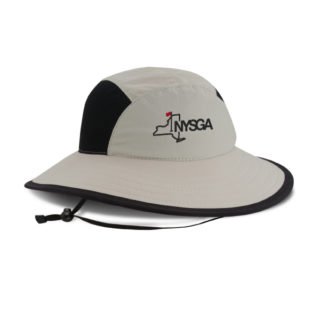 Men's Imperial Sun Protection Bucket Hat, Washington State Golf Association  logo, nylon and mesh fabric
