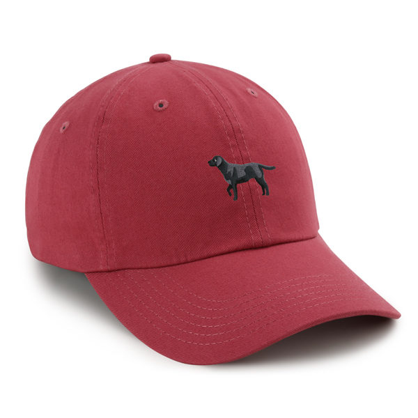 Imperial Red Cotton Cap | Murph the Black Labl | Baseball Caps
