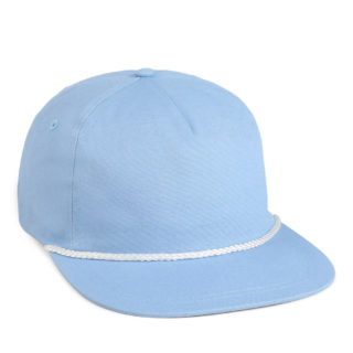DNA001 light blue canvas cap with white rope