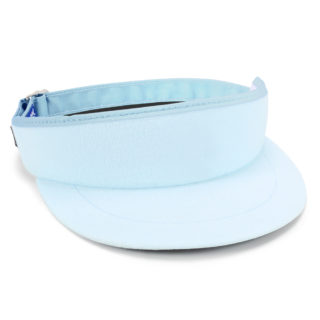 light blue terry cloth tour visor
