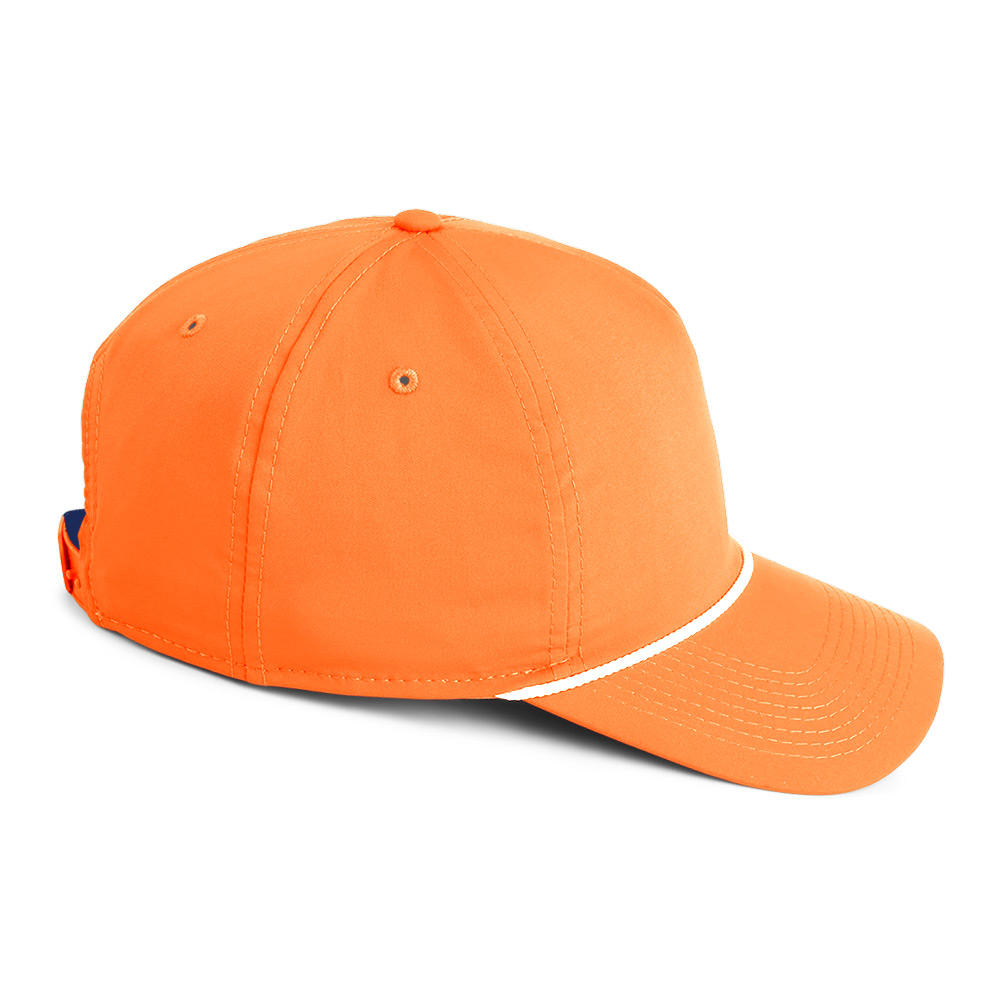 Rope Hat - White (Orange Logo)