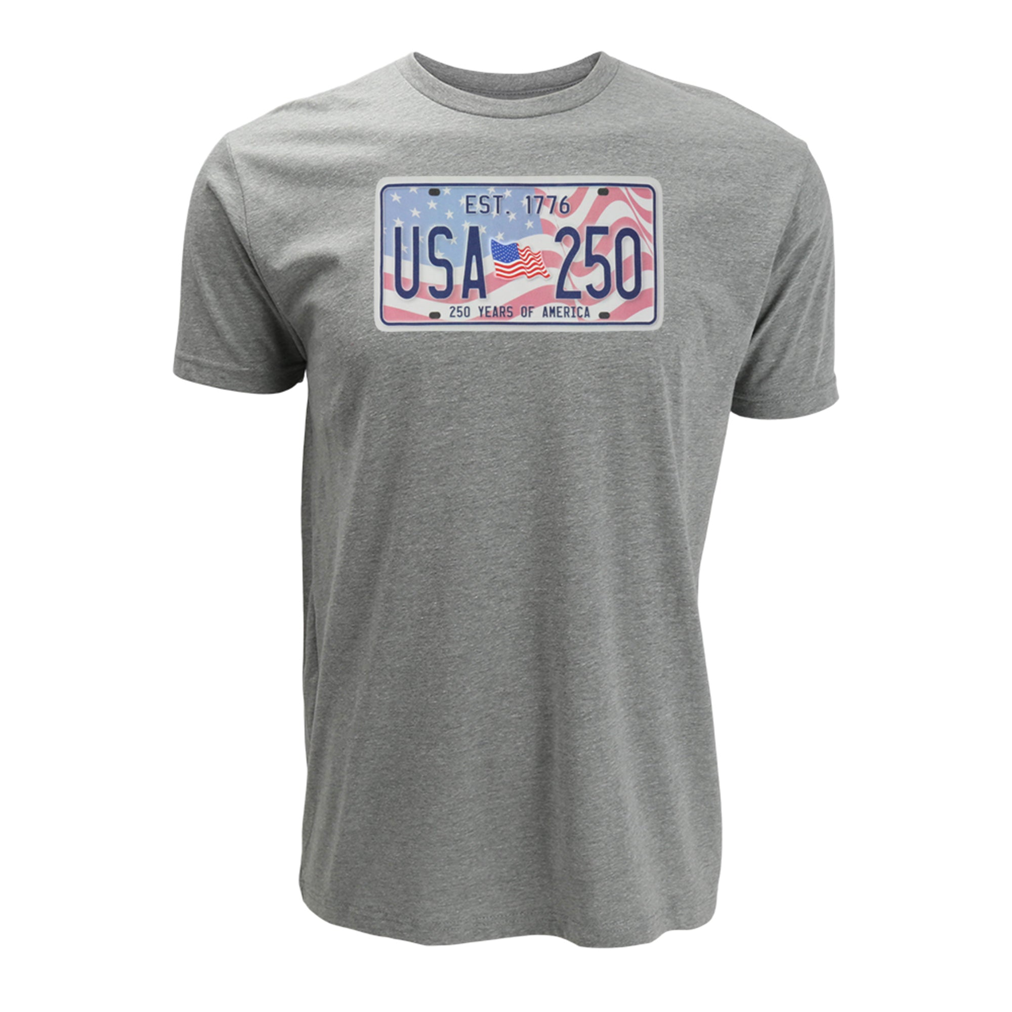 250th Anniversary License Plate Graphic Men's Short Sleeve T-Shirt