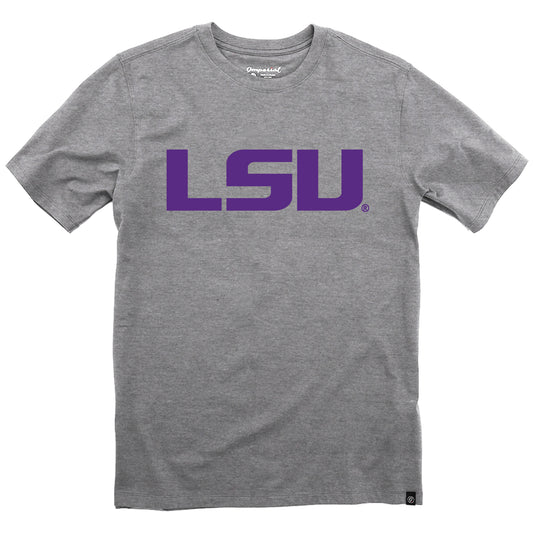 Louisiana State University "LSU & Tiger Head" Men's Short Sleeve T-Shirt