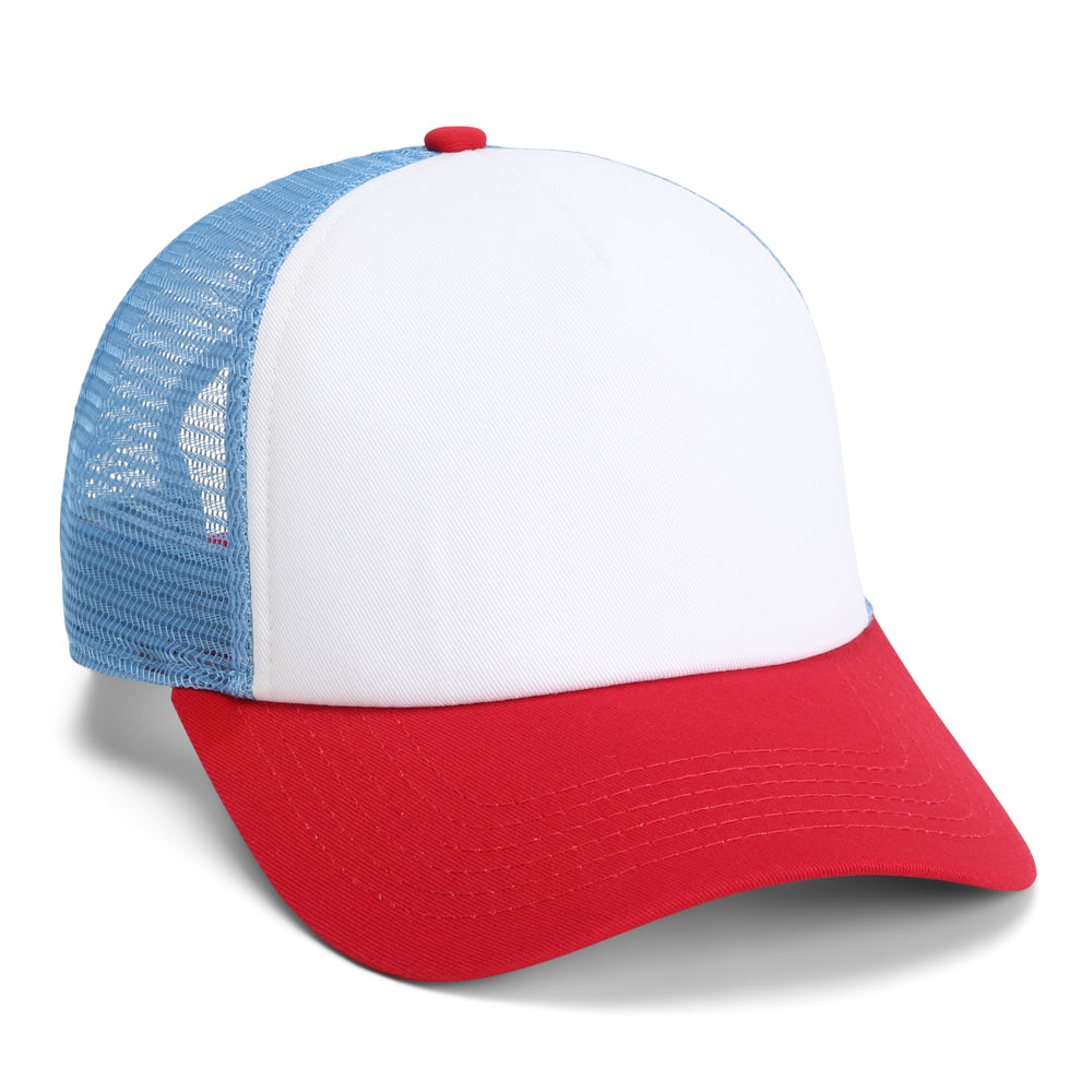 1287-WRS-quarter | Color: White / Red / Sky Blue