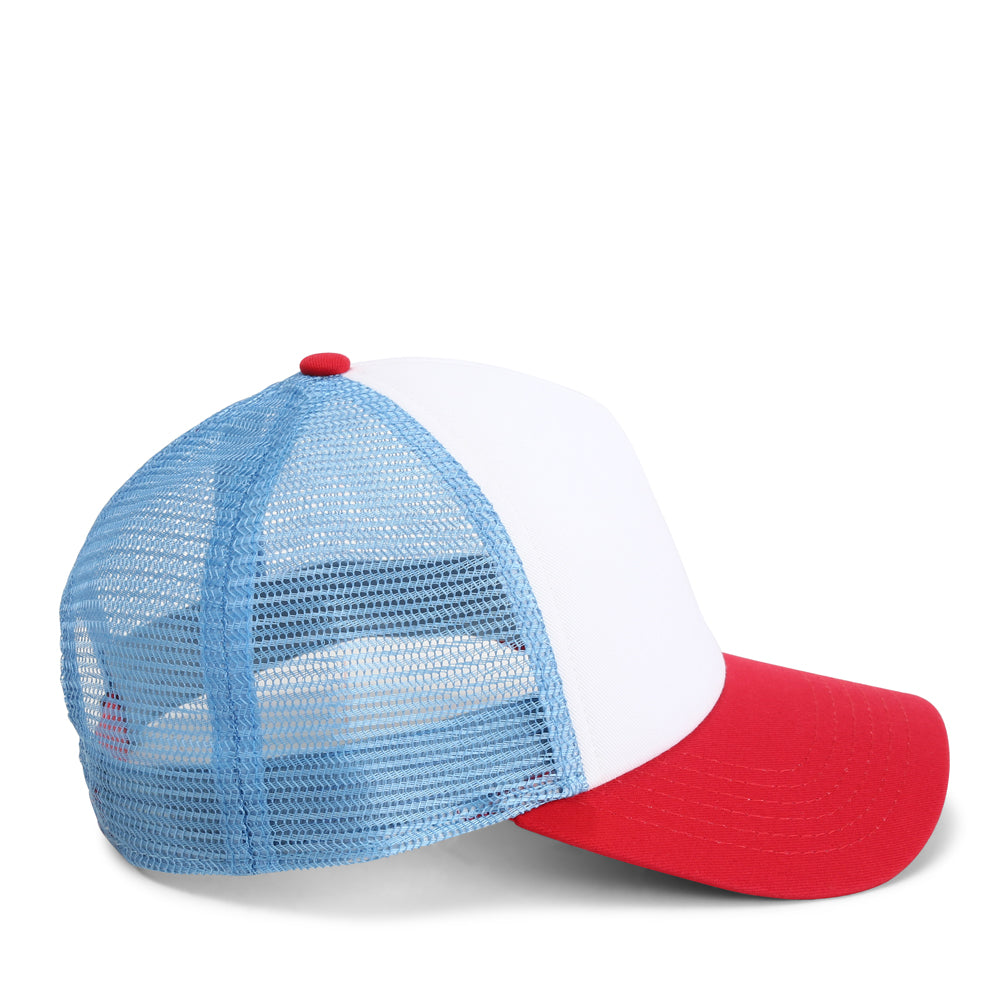 1287-WRS-right | Color: White / Red / Sky Blue