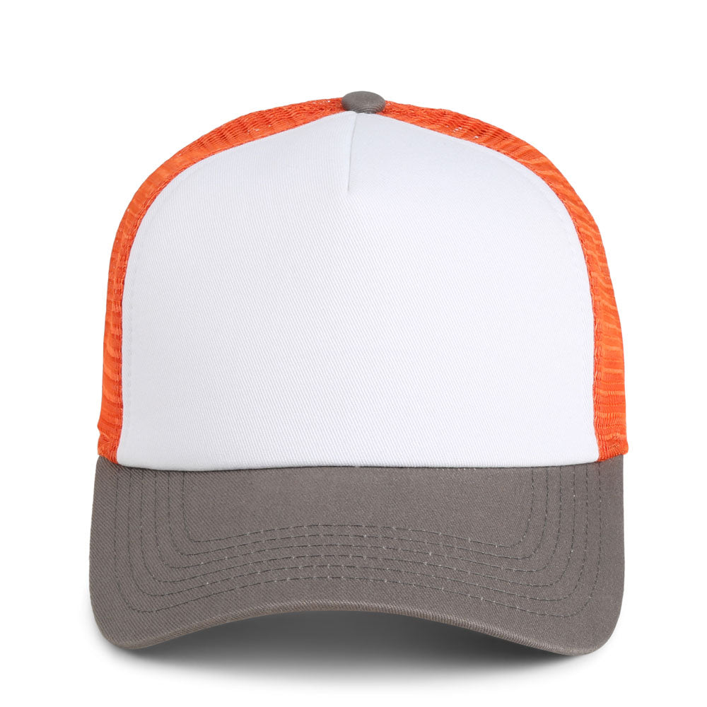 1287_AC9_front | Color: White / Charcoal / Orange