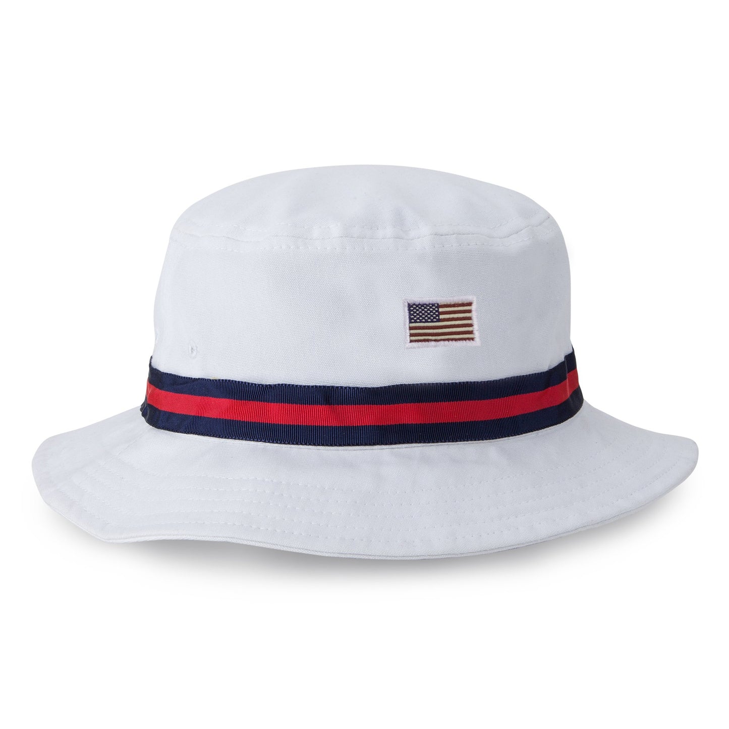 1361-HFH-USA | Color: White w/ Navy / Red / Navy Band