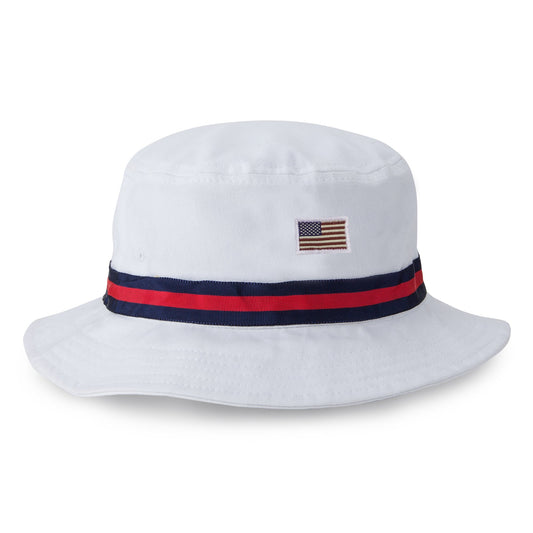 1361-HFH-USA | Color: White w/ Navy / Red / Navy Band