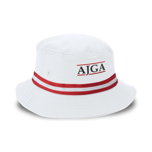 1371-AXX-FWR-AJGA | Color: White w/ Red / White / Red Band