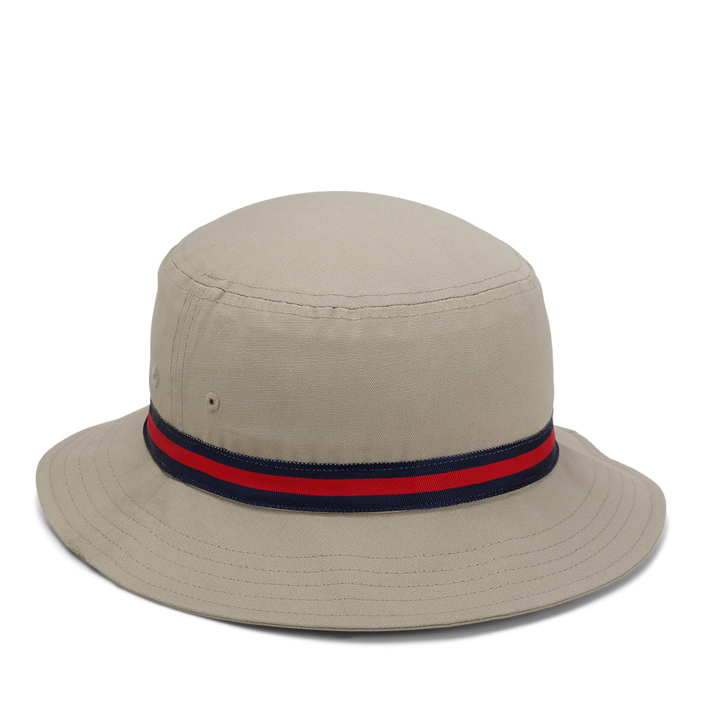 1371-HFH-2 | Color: Khaki w/ Navy / Red / Navy Band