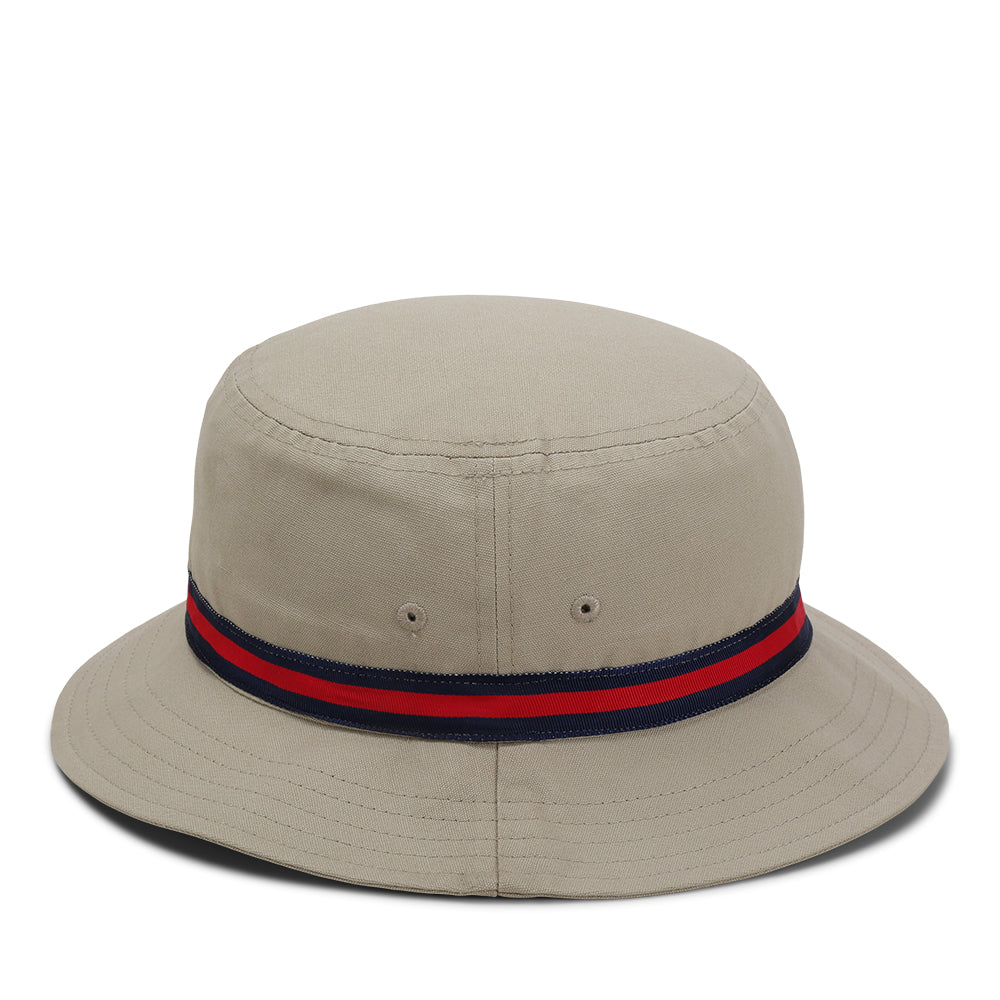 1371-HFH-3 | Color: Khaki w/ Navy / Red / Navy Band