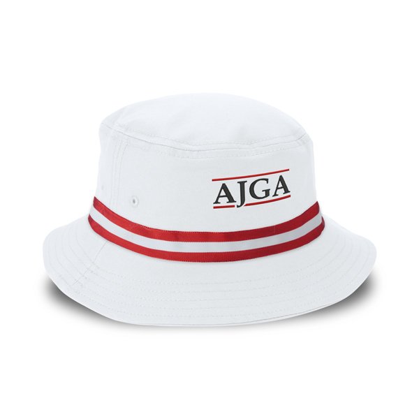 1371-WWD-FWR-AJGA | Color: White w/ Red / White / Red Band