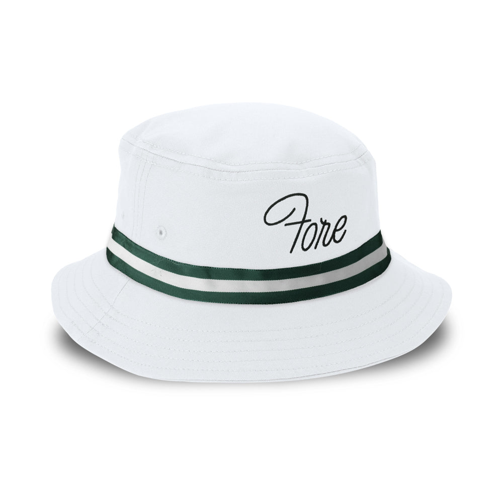 1371-WWG-870757 | Color: White w/ Dark Green / White / Dark Green Band