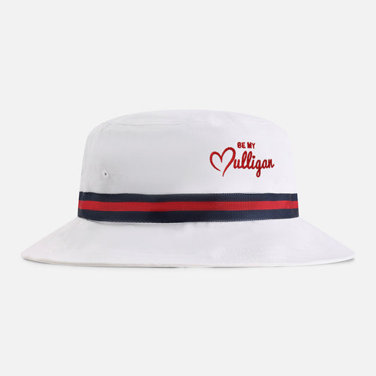 | Color: White w/ Navy / Red / Navy Band
