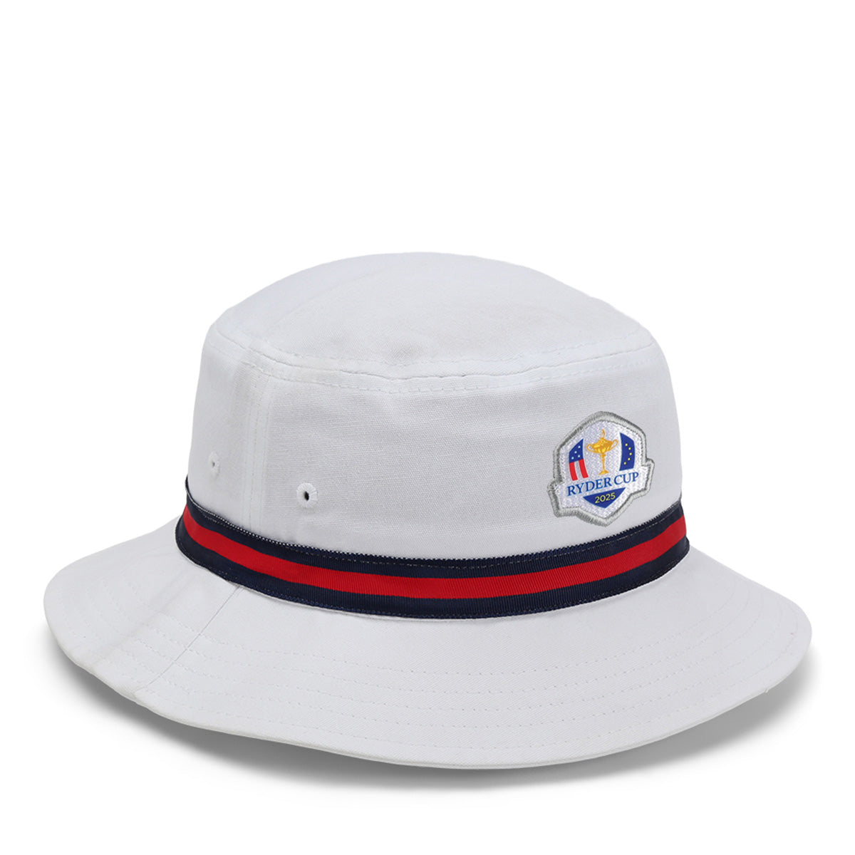 1371-WWN-PPL7853 | Color: White w/ Navy / Red / Navy Band