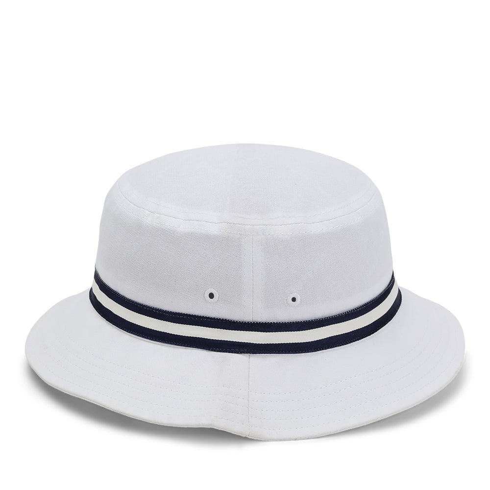 1371-WWT-3 | Color: White w/ Navy / White / Navy Band