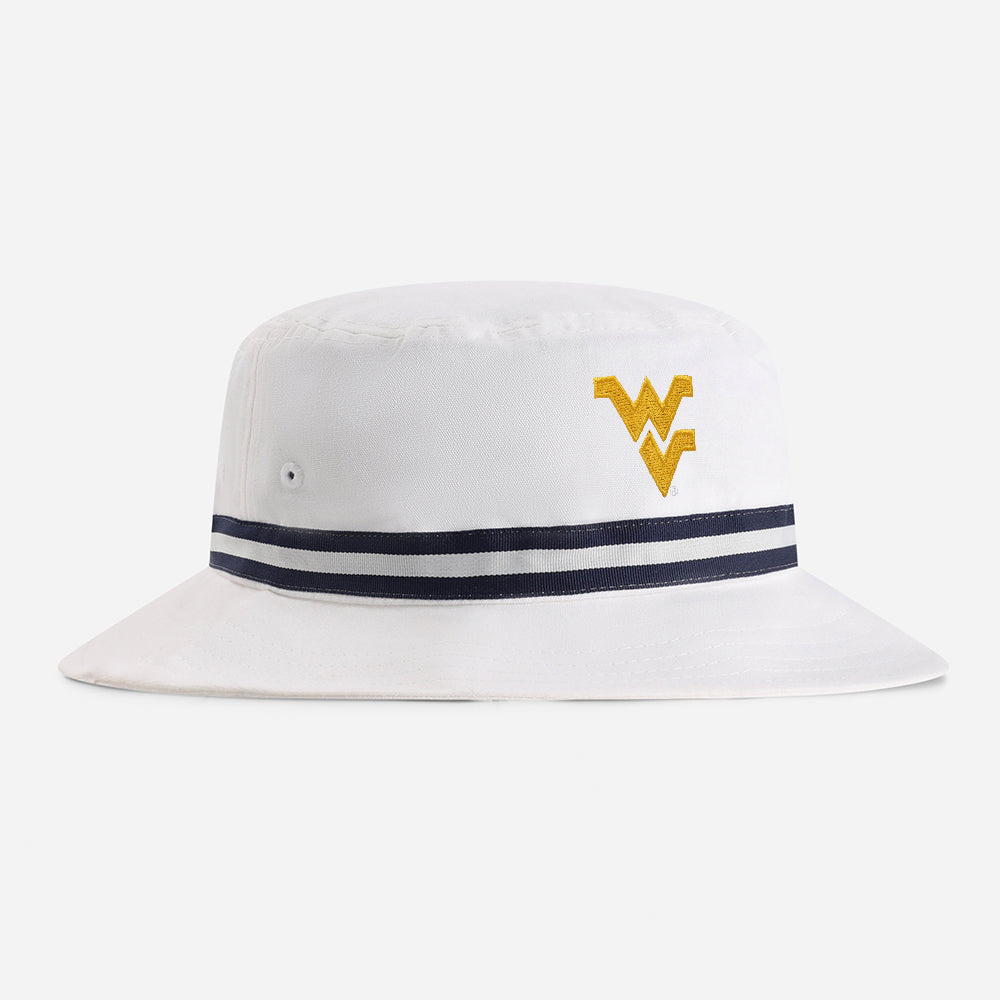 | Color: White w/ Navy / White / Navy Band