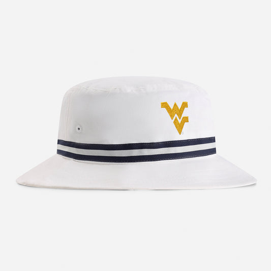 | Color: White w/ Navy / White / Navy Band