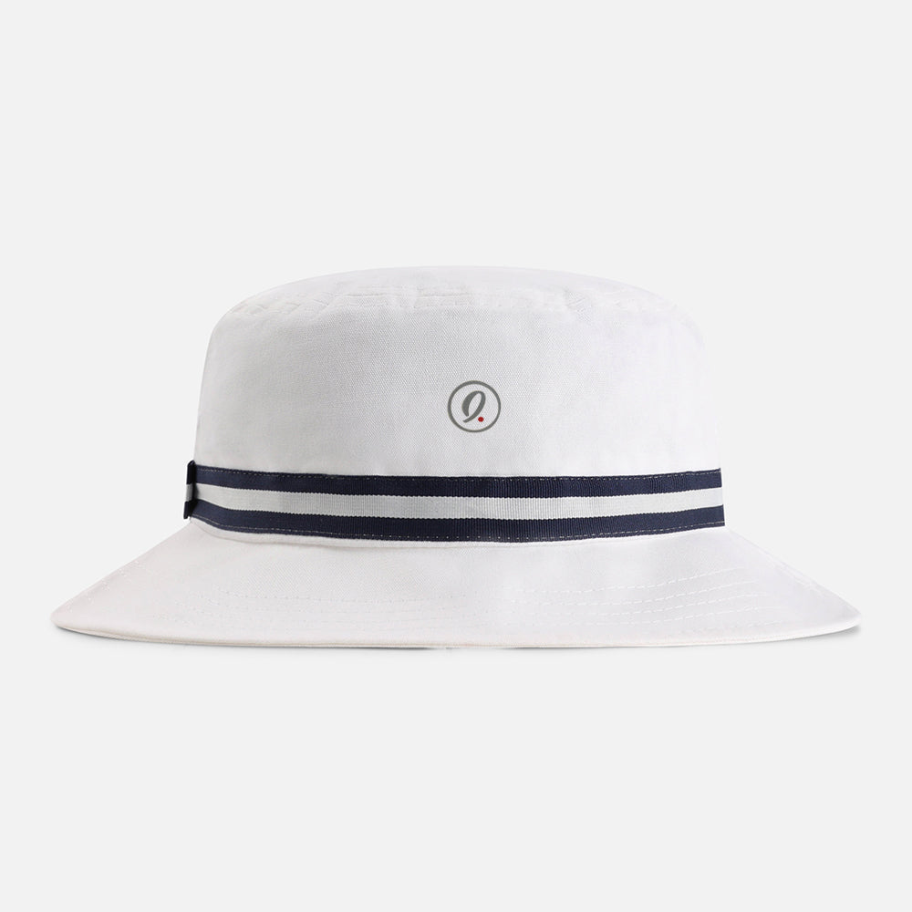 | Color: White w/ Navy / White / Navy Band