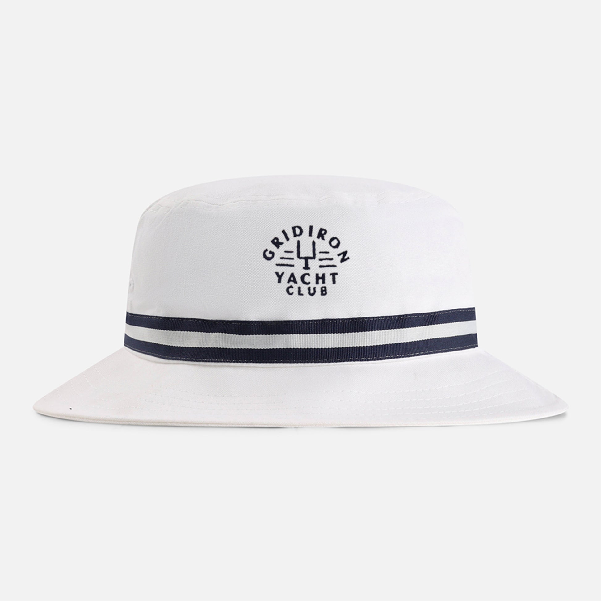 | Color: White w/ Navy / White / Navy Band