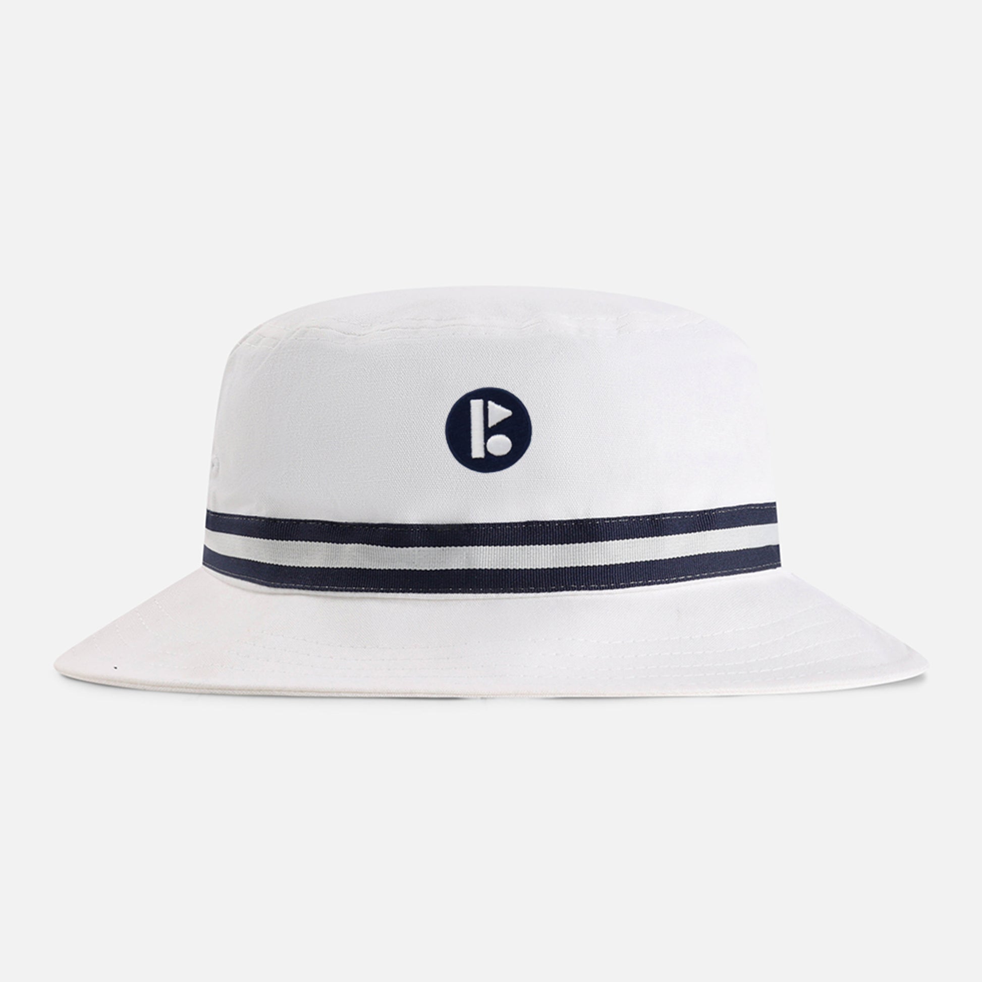 | Color: White w/ Navy / White / Navy Band