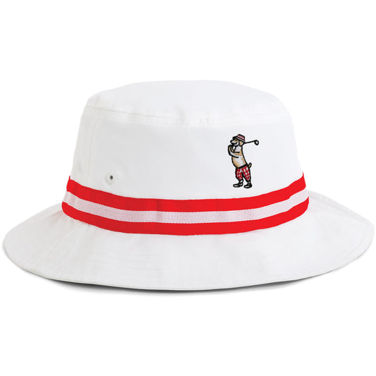 1371P-FWR-884396 | Color: White w/ Red / White / Red Band