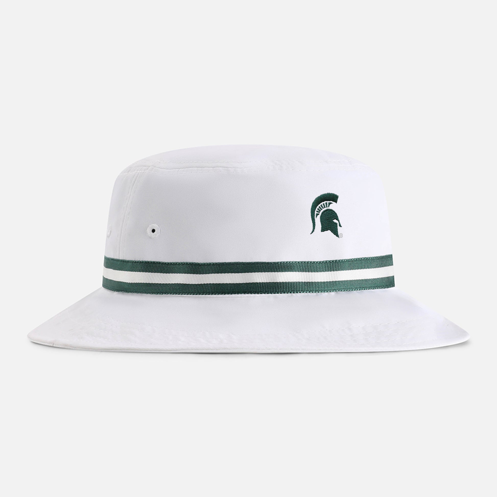 | Color: White w/ Dark Green / White / Dark Green Band