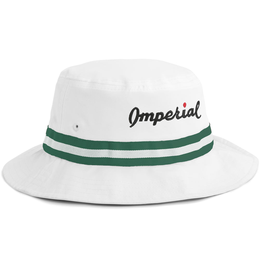 1371P-WWG-Imperial | Color: White w/ Dark Green / White / Dark Green Band