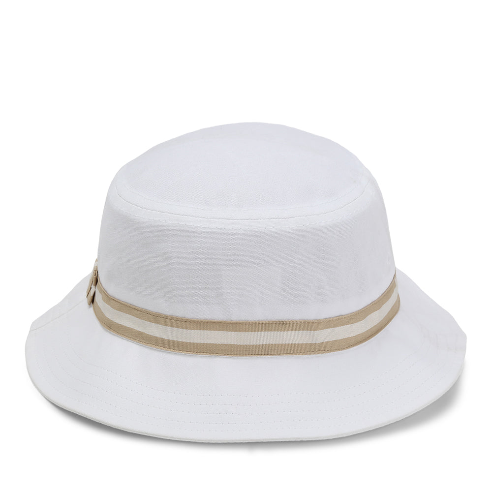 1371P-WWK-4 | Color: White w/ Khaki / White / Khaki Band