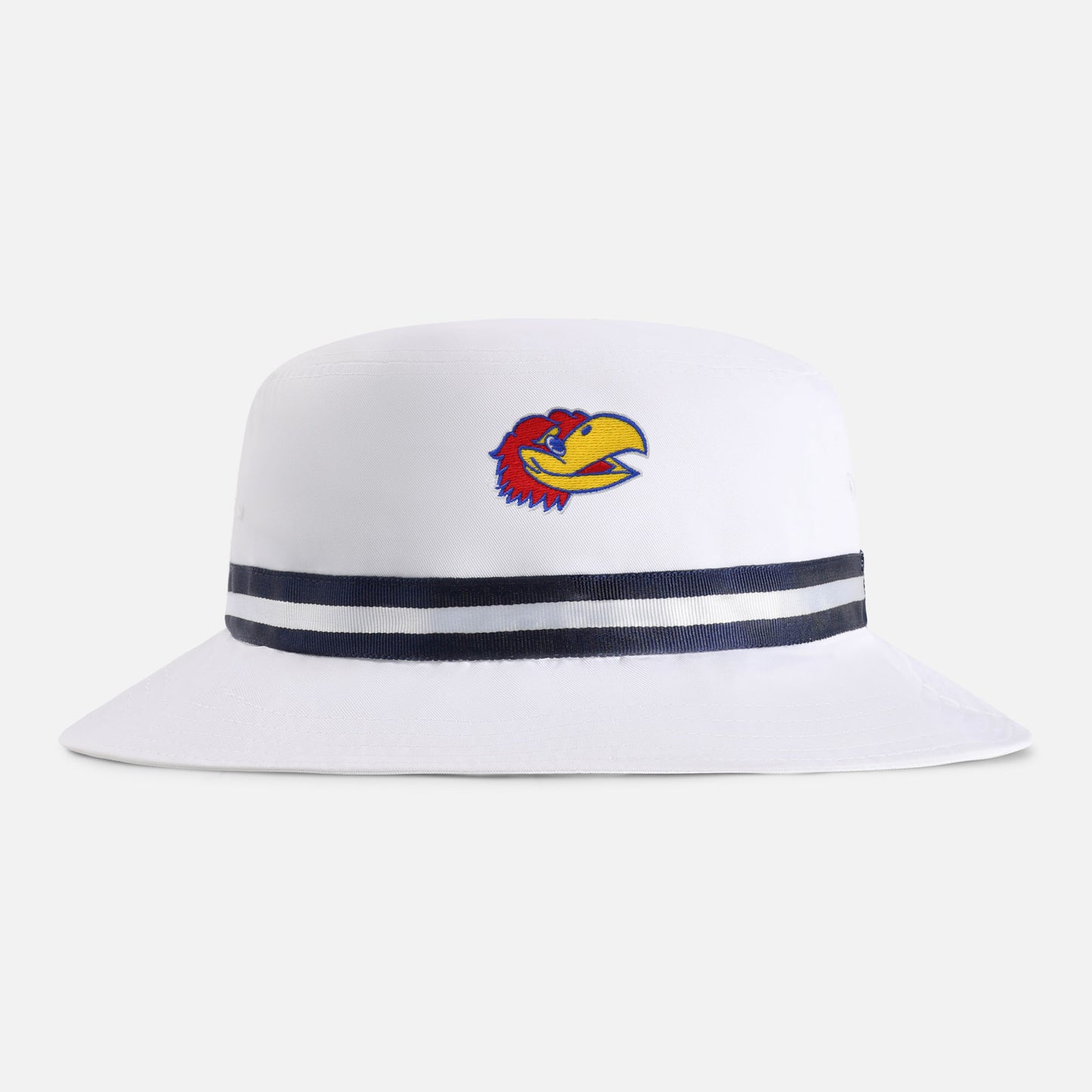 | Color: White w/ Navy / White / Navy Band