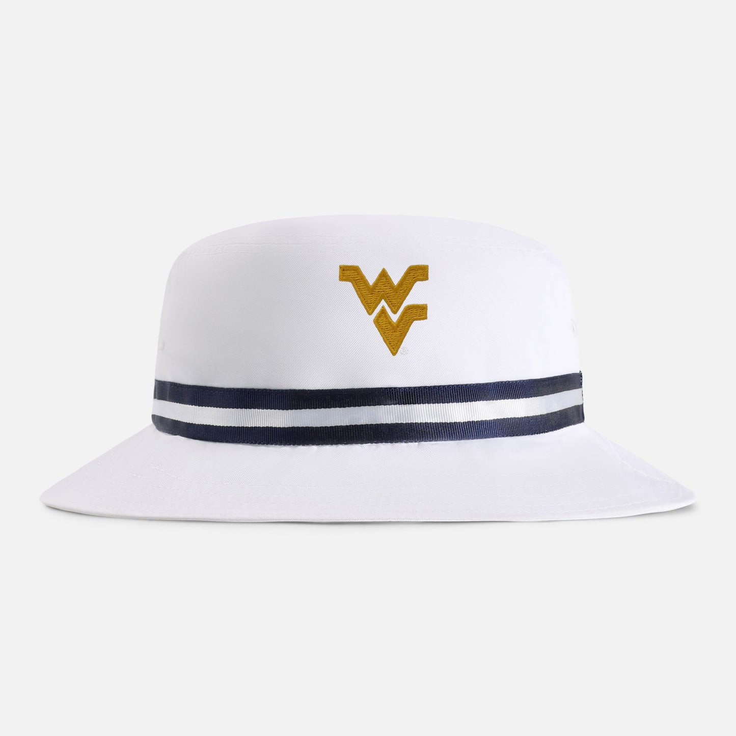 | Color: White w/ Navy / White / Navy Band